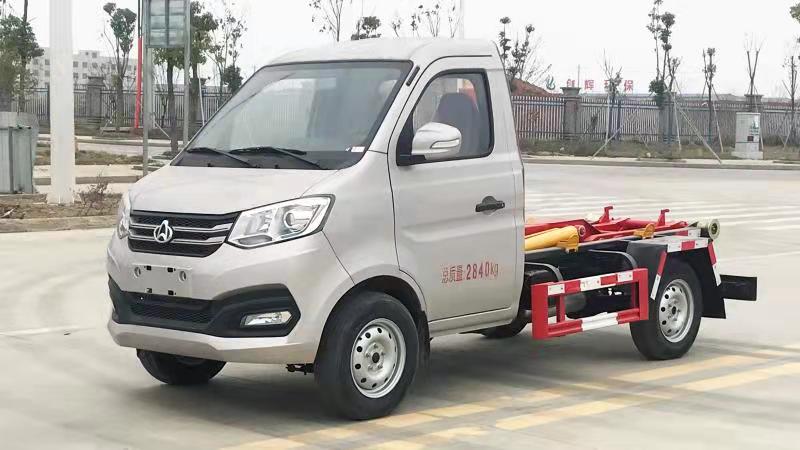 國六3方 藍牌長安勾臂垃圾車