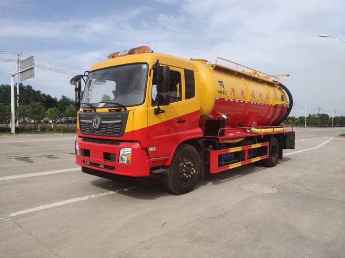 東風天錦15方清洗吸污車